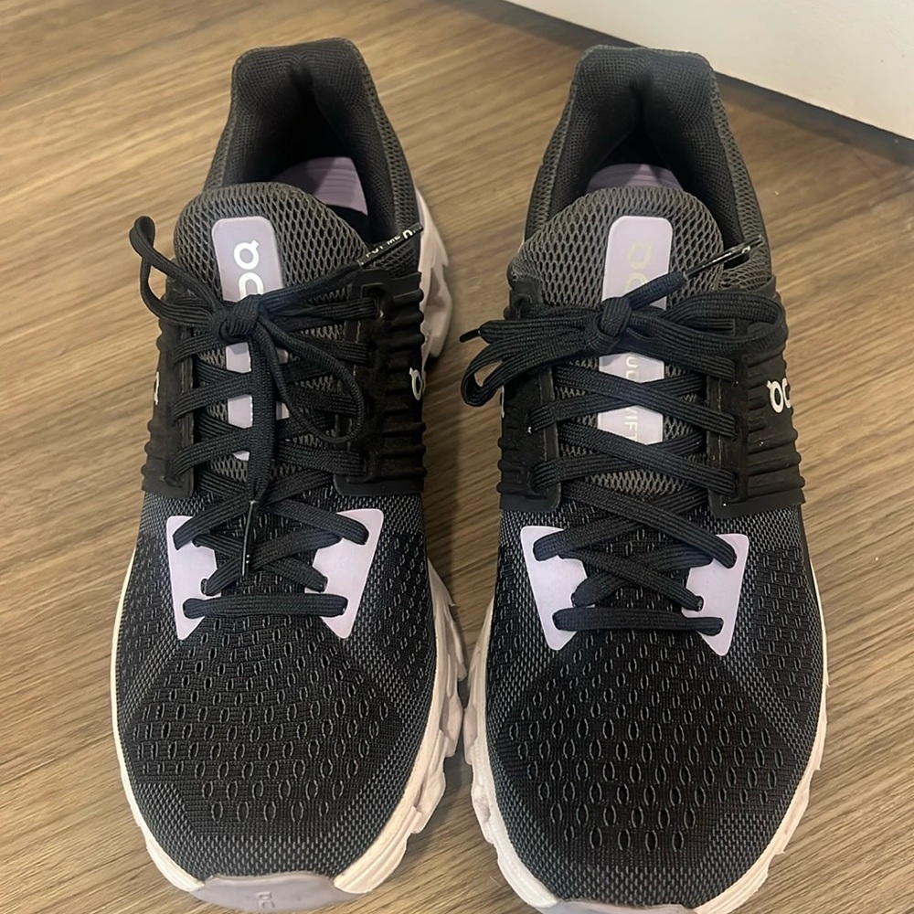 On Running Black and White Sneakers